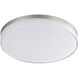 Edge LED 11 inch Satin Nickel Flush Mount Ceiling Light in White