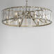 Odeon 6 Light 26.75 inch Golden Silver Chandelier Ceiling Light