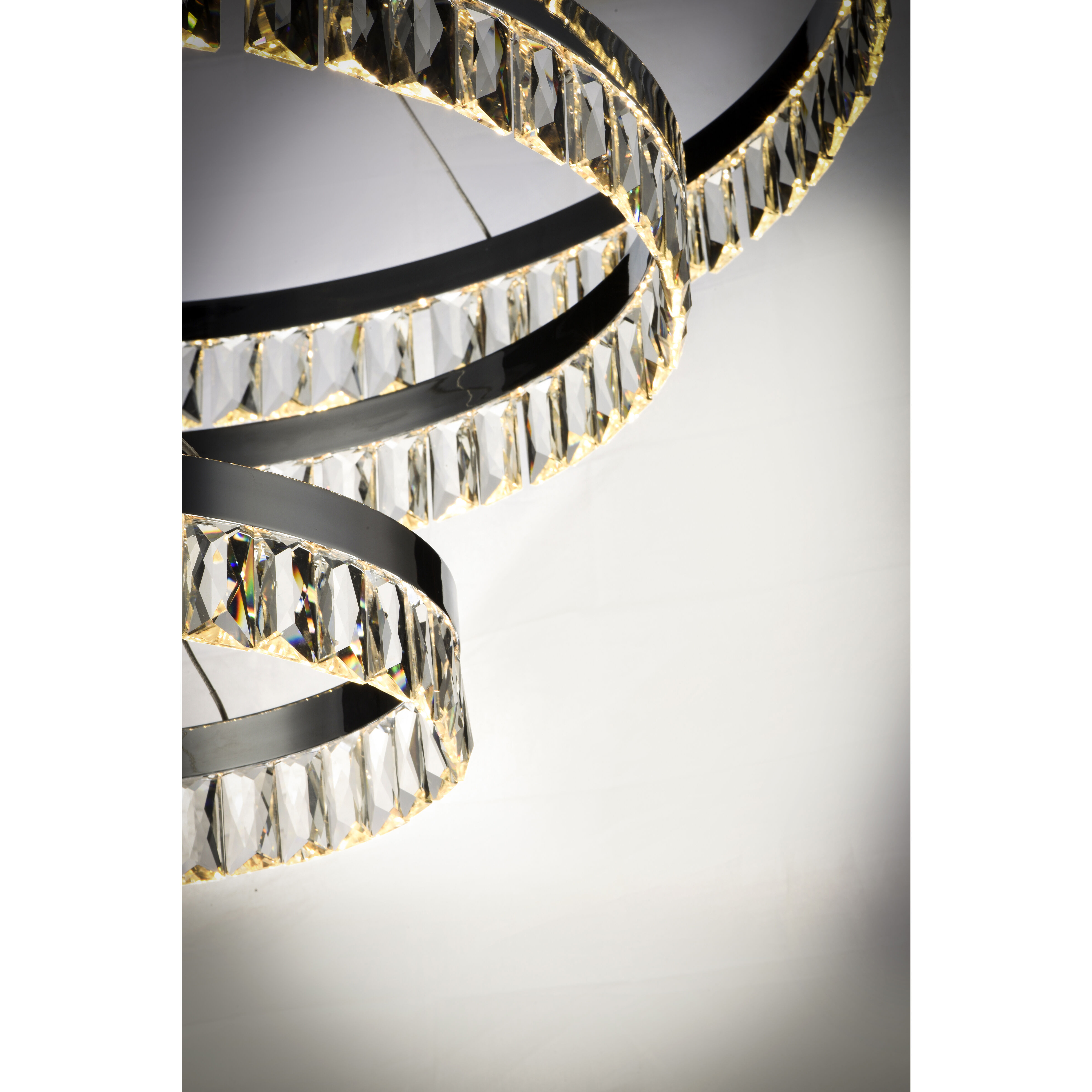 Icycle LED 32 inch Polished Chrome Suspension Pendant Ceiling Light