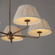 Dunbridge 5 Light 42 inch Weathered Brass Chandelier Ceiling Light