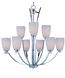 Rocco 9 Light 32 inch Polished Chrome Multi-Tier Chandelier Ceiling Light