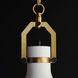 Lumi 1 Light 16 inch Satin Brass Single Pendant Ceiling Light