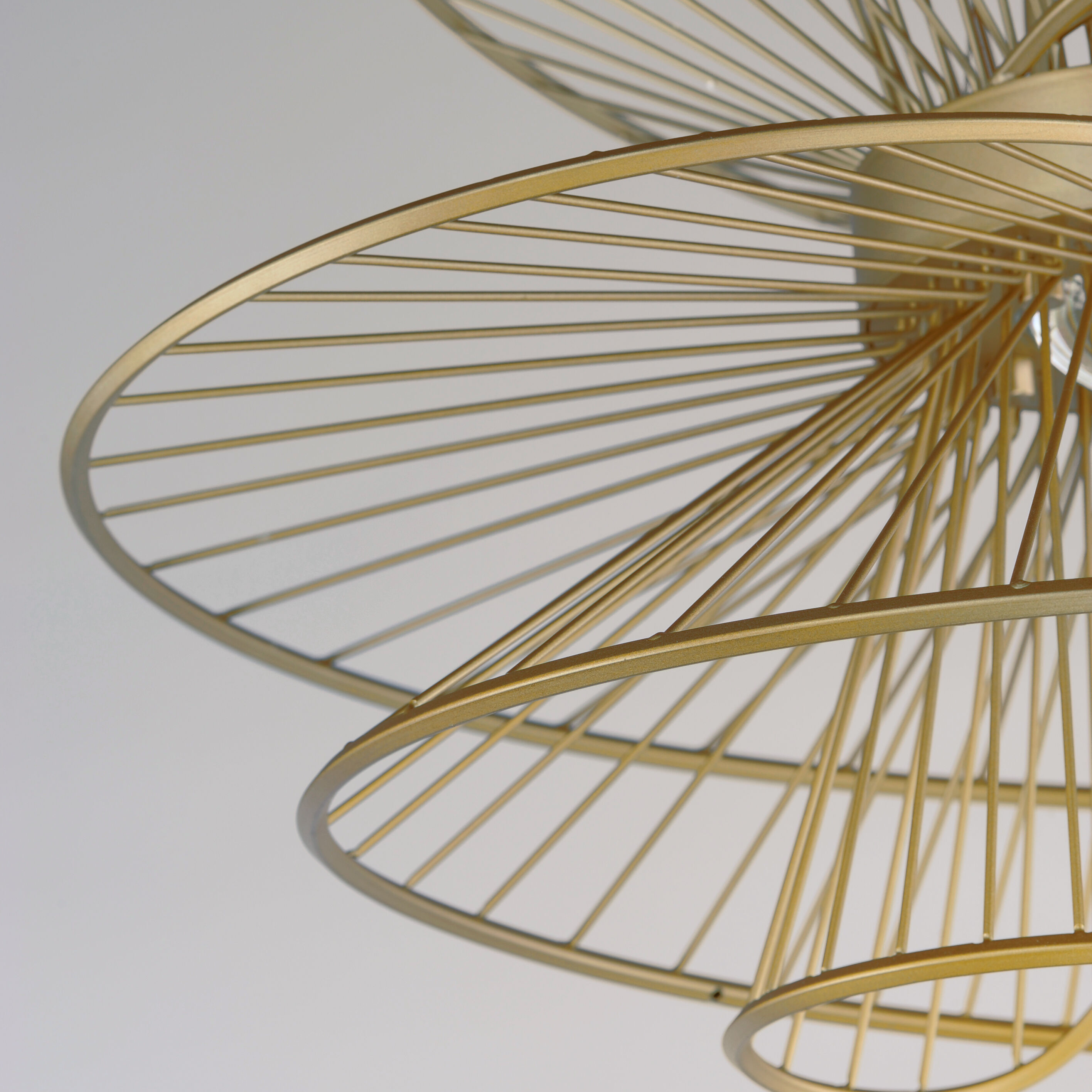 Zeta LED 20 inch Natural Aged Brass Suspension Pendant Ceiling Light