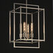 Gridline 4 Light 14 inch Satin Nickel Single Pendant Ceiling Light