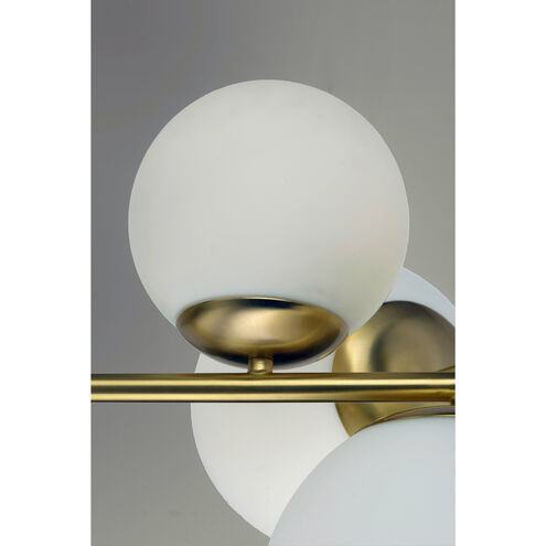 Vesper 5 Light 15 inch Satin Brass/Black Suspension Pendant Ceiling Light
