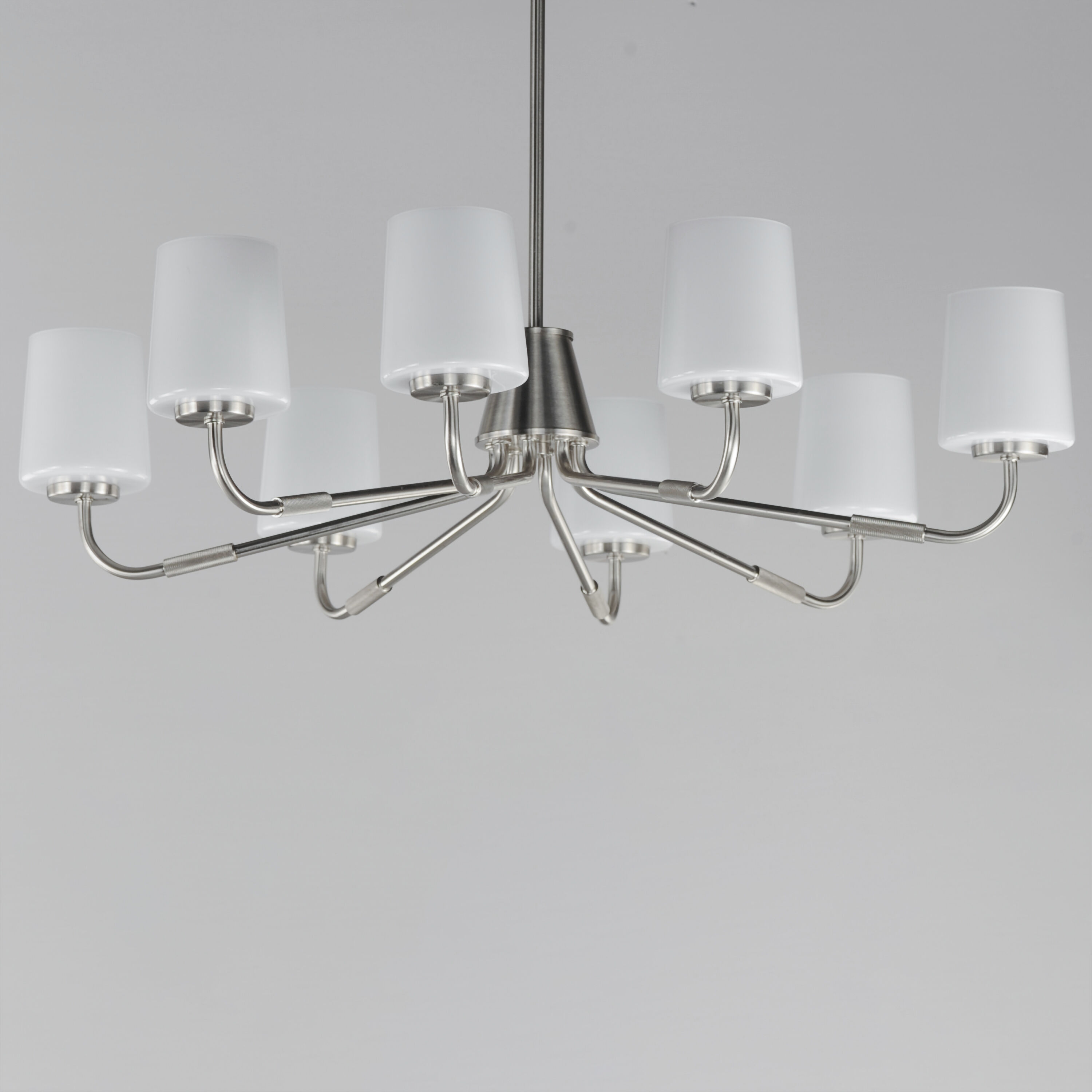 Durham 8 Light 34.25 inch Satin Nickel Chandelier Ceiling Light