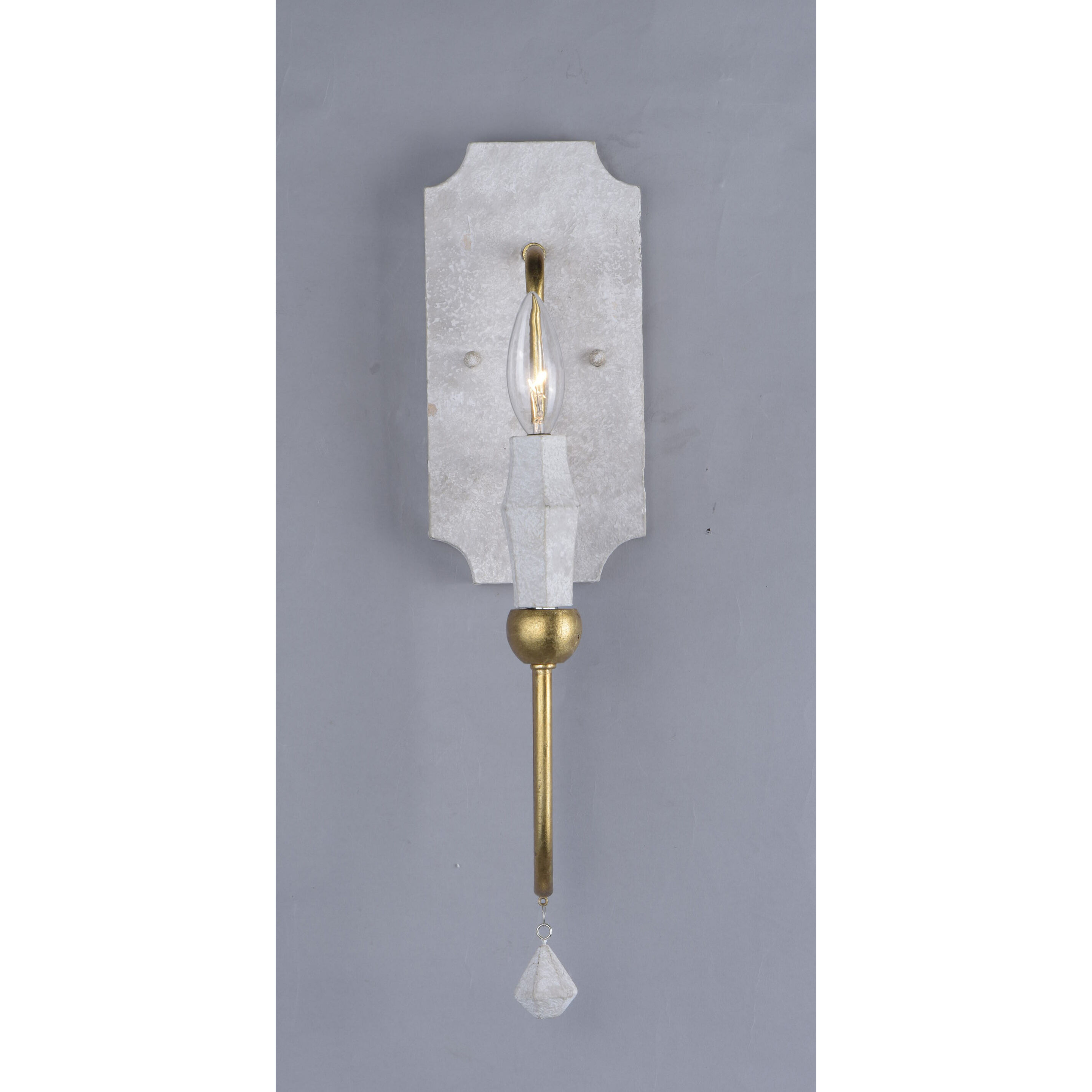 Claymore 1 Light 5 inch Claystone/Gold Leaf Chandelier Ceiling Light
