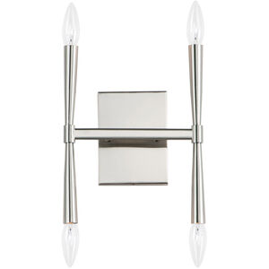 Rome Wall Sconce Wall Light in Satin Nickel