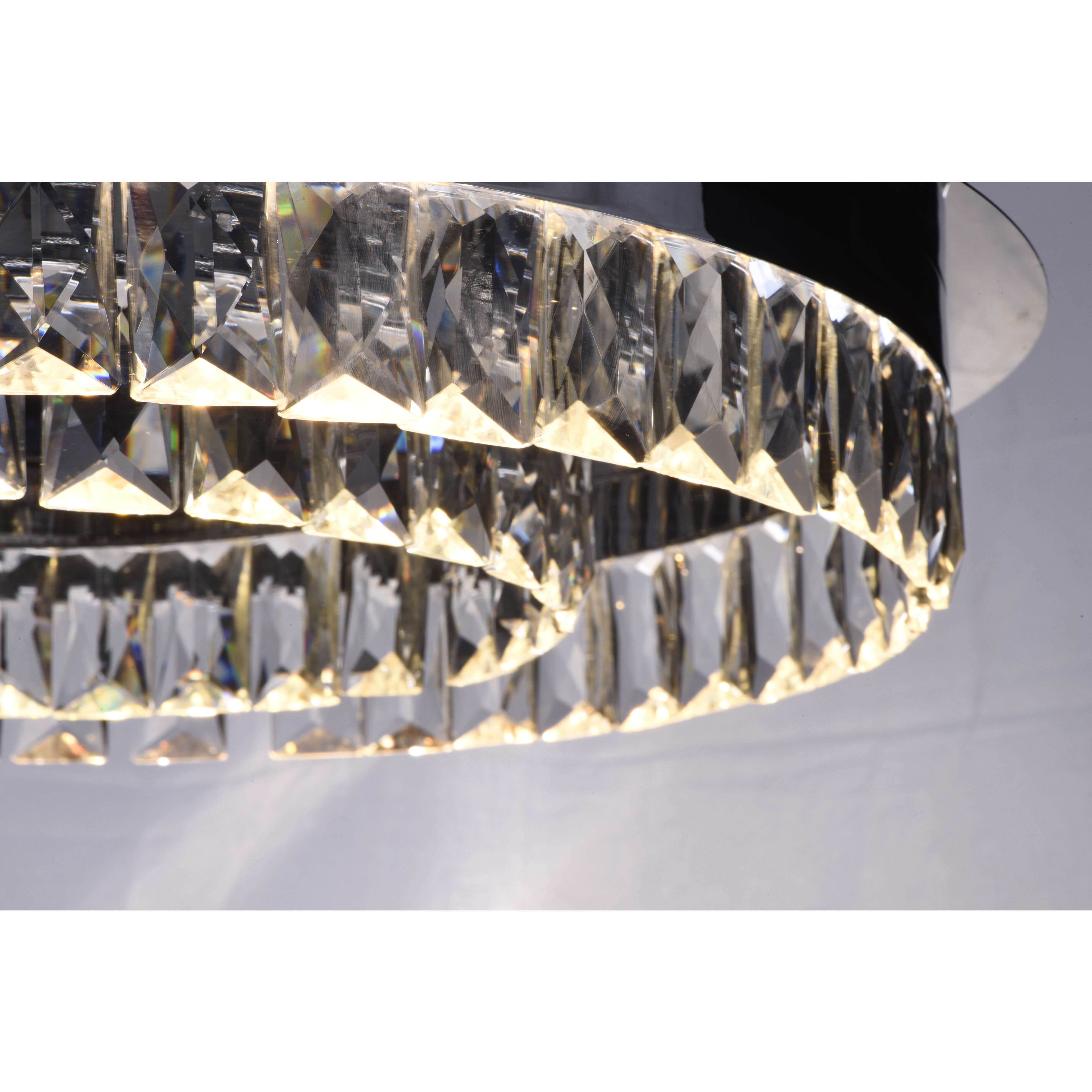 Icycle LED 21.5 inch Polished Chrome Flush Mount Chandelier Ceiling Light