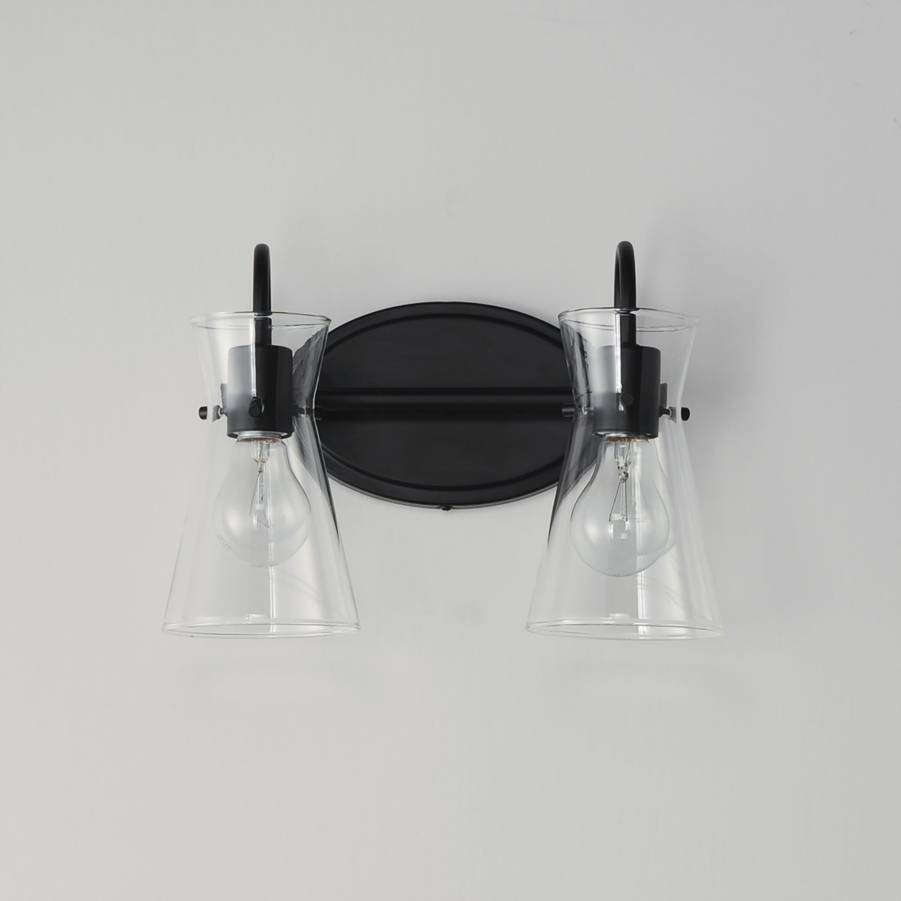 Ava 2 Light 13.5 inch Black Bath Vanity Light Wall Light