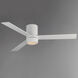 Tanker 52 inch Matte White Ceiling Fan with Light Kit, Outdoor Ceiling Fan