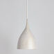 Fleur 1 Light 12.5 inch White and Gold Single Pendant Ceiling Light