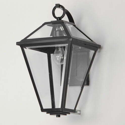Prism 1 Light 18 inch Black Outdoor Wall Mount