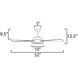 Cupola 52 inch Satin Nickel Indoor Ceiling Fan