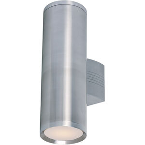 Lightray 2 Light 5 inch Brushed Aluminum Wall Sconce Wall Light