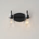 Ava 2 Light 13.5 inch Black Bath Vanity Light Wall Light