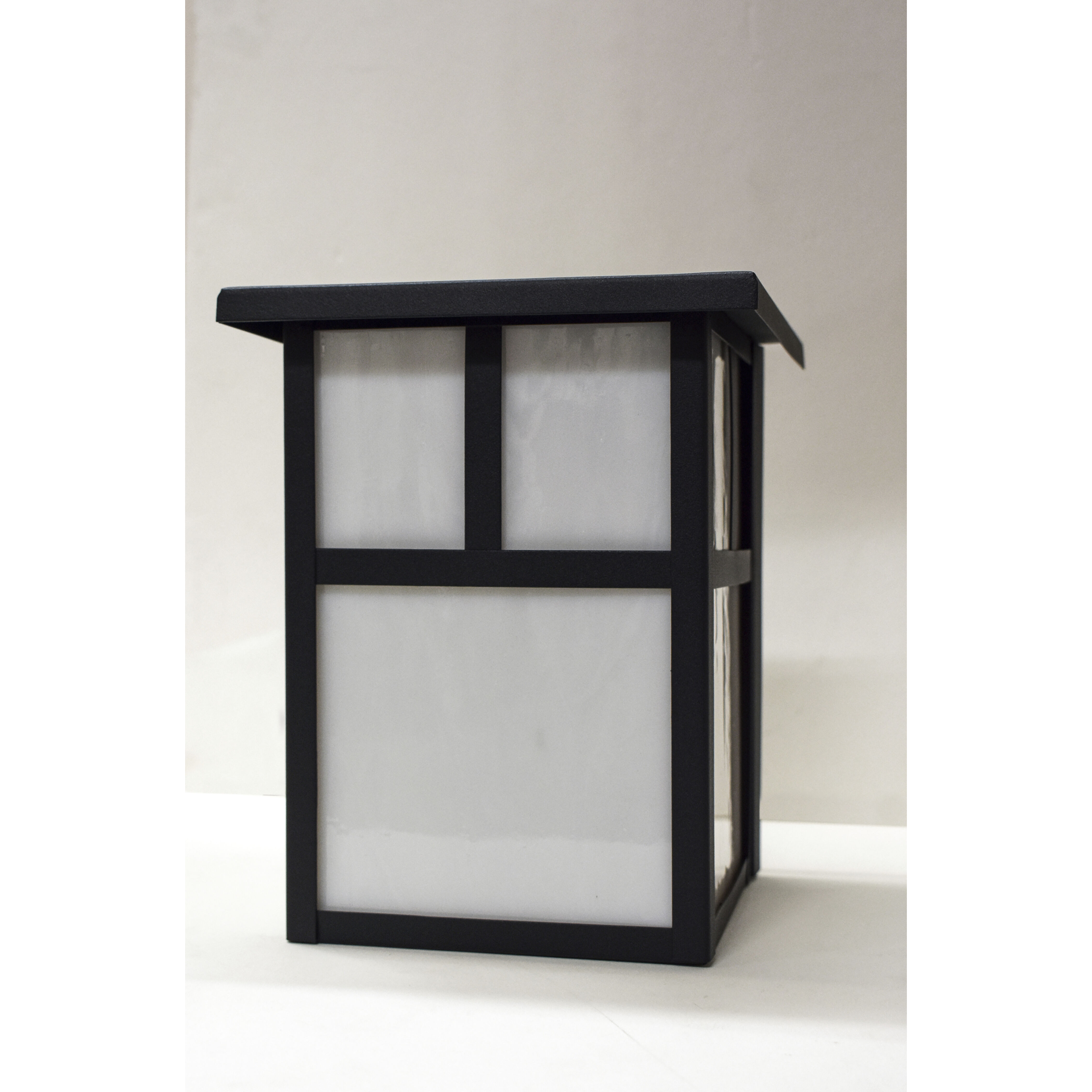 Coldwater 1 Light 8 inch Black Outdoor Wall Mount in White