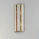 Miramar 2 Light 8 inch Capiz with Natural Aged Brass ADA Wall Sconce Wall Light
