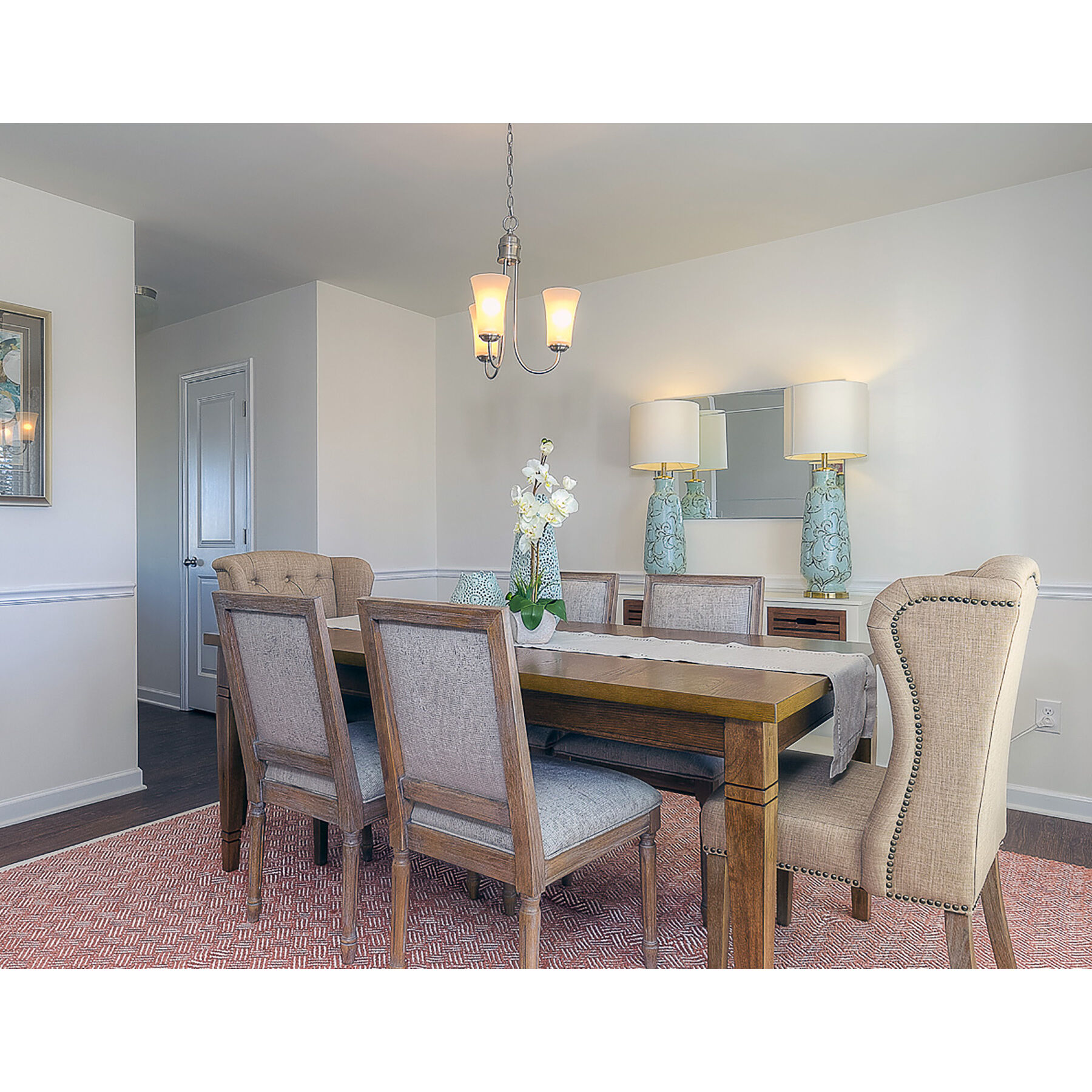 Logan 3 Light 17 inch Satin Nickel Single-Tier Chandelier Ceiling Light