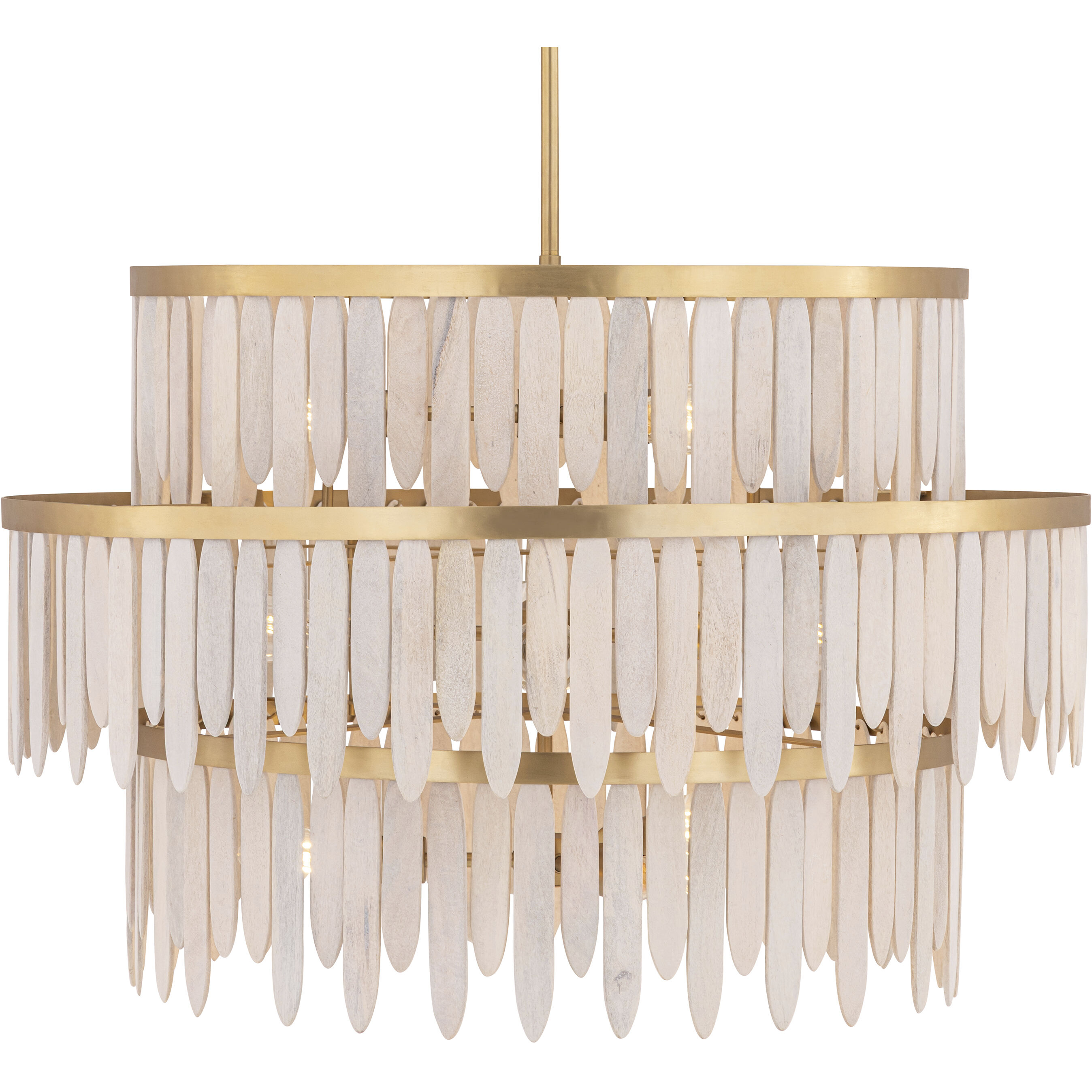 Marimba 10 Light 36 inch Weathered White Chandelier Ceiling Light