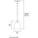 Stefan 1 Light 5 inch Oil Rubbed Bronze Mini Pendant Ceiling Light