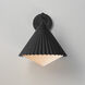 Odette 1 Light 13.75 inch Black Outdoor Wall Mount