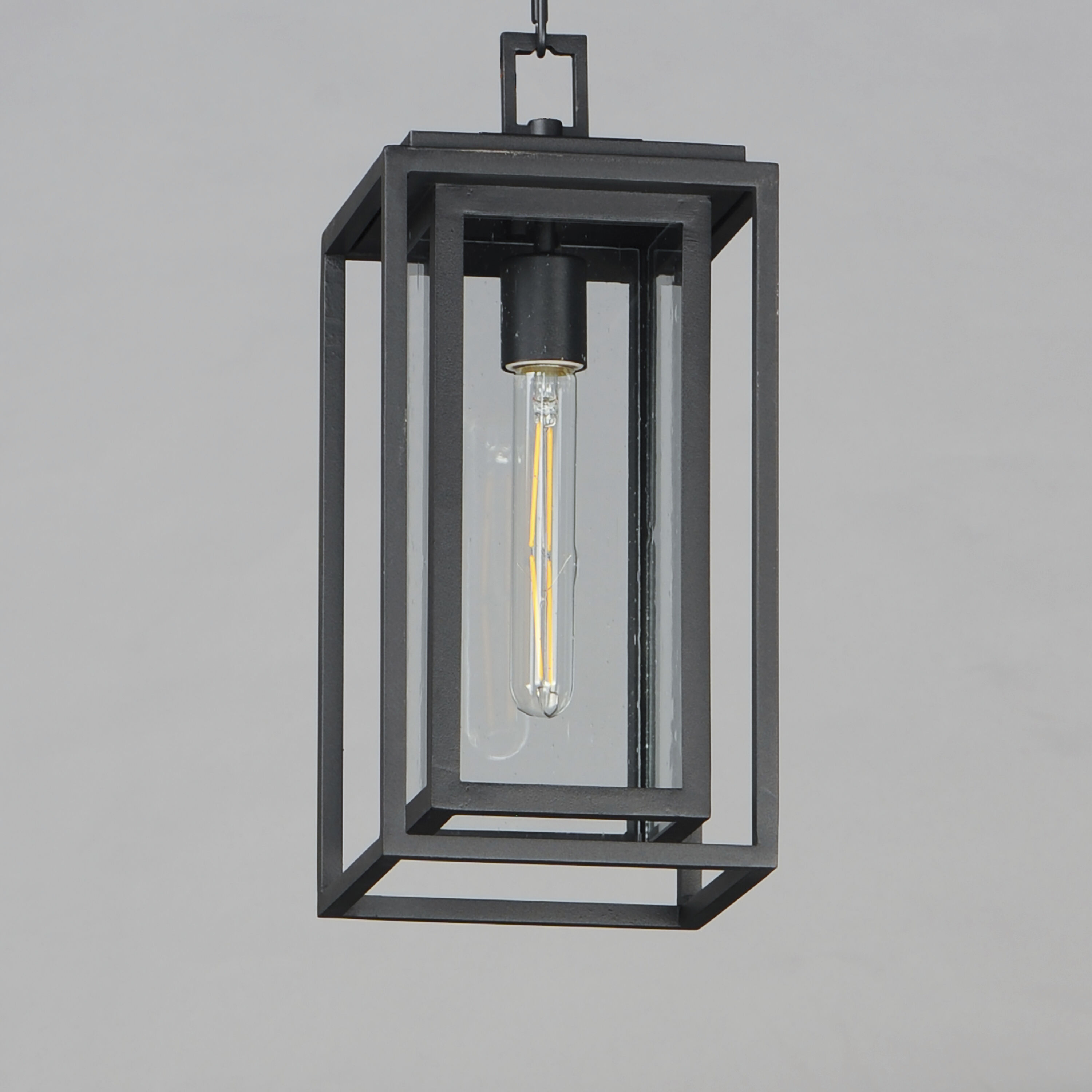 Cabana 1 Light 7 inch Black Outdoor Pendant