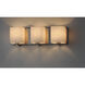 Wrap 3 Light 19.25 inch Satin Nickel Bath Vanity Wall Light