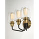 Goblet 3 Light 18 inch Bronze and Antique Brass Bath Vanity Wall Light
