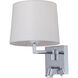 Hotel LED 8.5 inch Polished Chrome Wall Sconce Wall Light