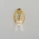 Ava 1 Light 5 inch Natural Aged Brass Bath Vanity Light Wall Light