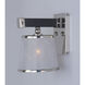 Maritime 1 Light 7 inch Wenge/Polished Nickel Wall Sconce Wall Light