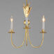 Paloma 3 Light 16 inch Gold Leaf Mini Pendant Ceiling Light