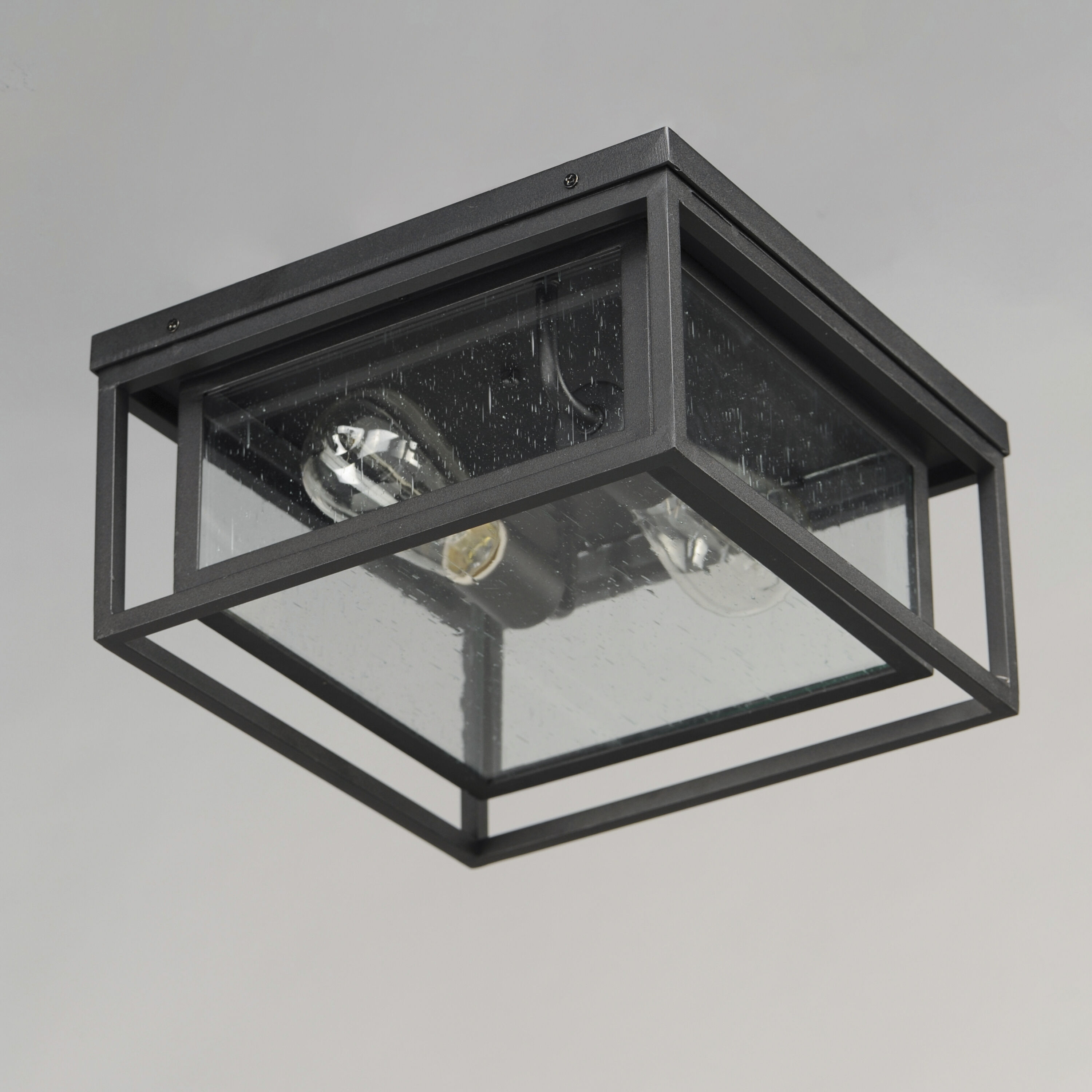 Cabana 2 Light 12 inch Black Outdoor Flush Mount
