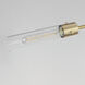 Equilibrium LED 42 inch Natural Aged Brass Linear Pendant Ceiling Light