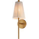 Valette 1 Light 6.75 inch Natural Aged Brass Wall Sconce Wall Light