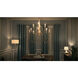 Claymore 12 Light 40 inch Claystone/Gold Leaf Chandelier Ceiling Light