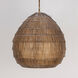 Gilda 1 Light 24 inch Antique Brass Single Pendant Ceiling Light