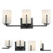 Dart 3 Light 21.25 inch Black Bath Vanity Wall Light