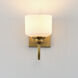Bisque 1 Light 5.5 inch Natural Aged Brass Wall Sconce Wall Light