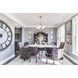 Axis 5 Light 24 inch Satin Nickel Single Tier Chandelier Ceiling Light
