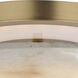 Quarry LED 15 inch Natural Aged Brass Semi-Flush Mount Ceiling Light