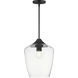 Goblet 1 Light 12 inch Black Single Pendant Ceiling Light
