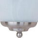 Essentials - 2058x 1 Light 10 inch Satin Nickel Wall Sconce Wall Light