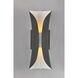 Scroll LED 13.5 inch Architectural Bronze Outdoor Wall Mount