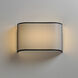 Prime LED 13 inch Black Organza ADA Wall Sconce Wall Light