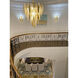 Majestic 3 Light 11 inch Gold Leaf Wall Sconce Wall Light