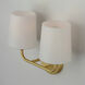 Bristol 2 Light 13.25 inch Satin Brass Wall Sconce Wall Light
