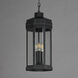 Wright 3 Light 9 inch Black Patina Outdoor Pendant
