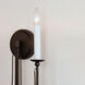 Plumette 2 Light 14 inch Chestnut Bronze Wall Sconce Wall Light